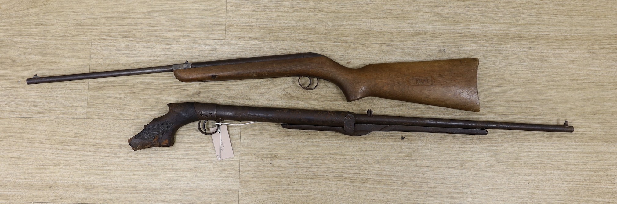 Two BSA air rifles (a.f.)